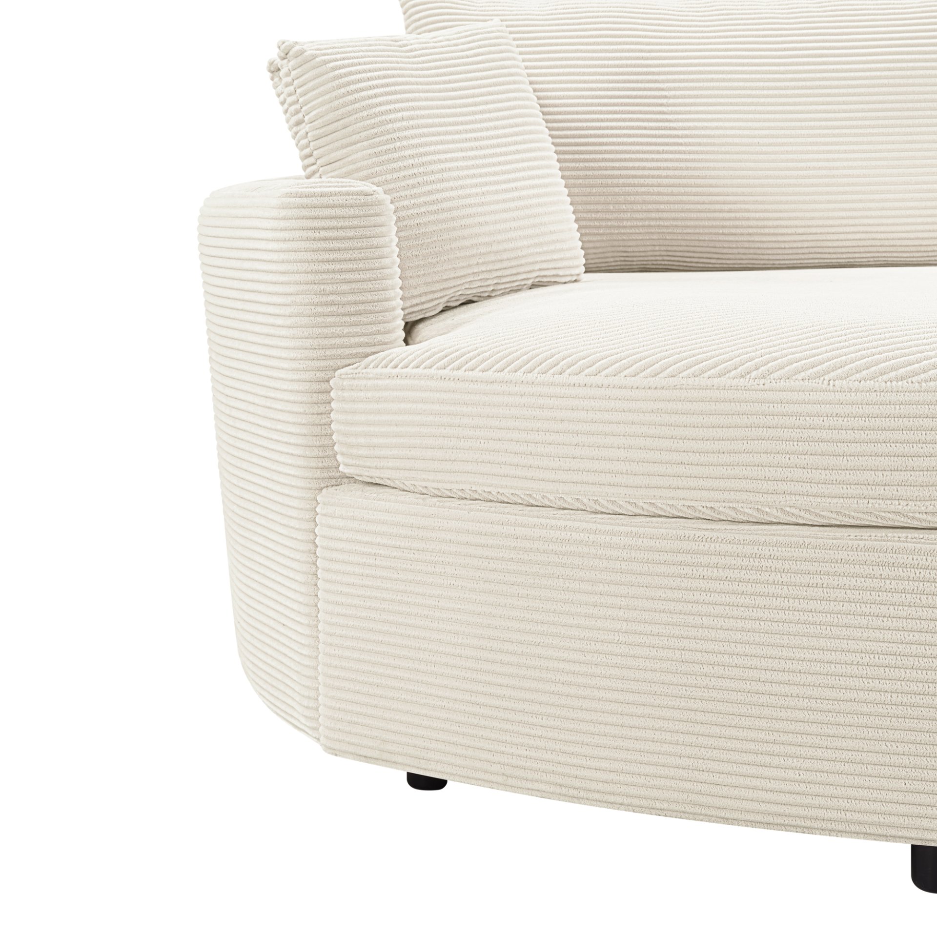 Oversized Double Chaise Lounge Sofa - Beige - Image 13