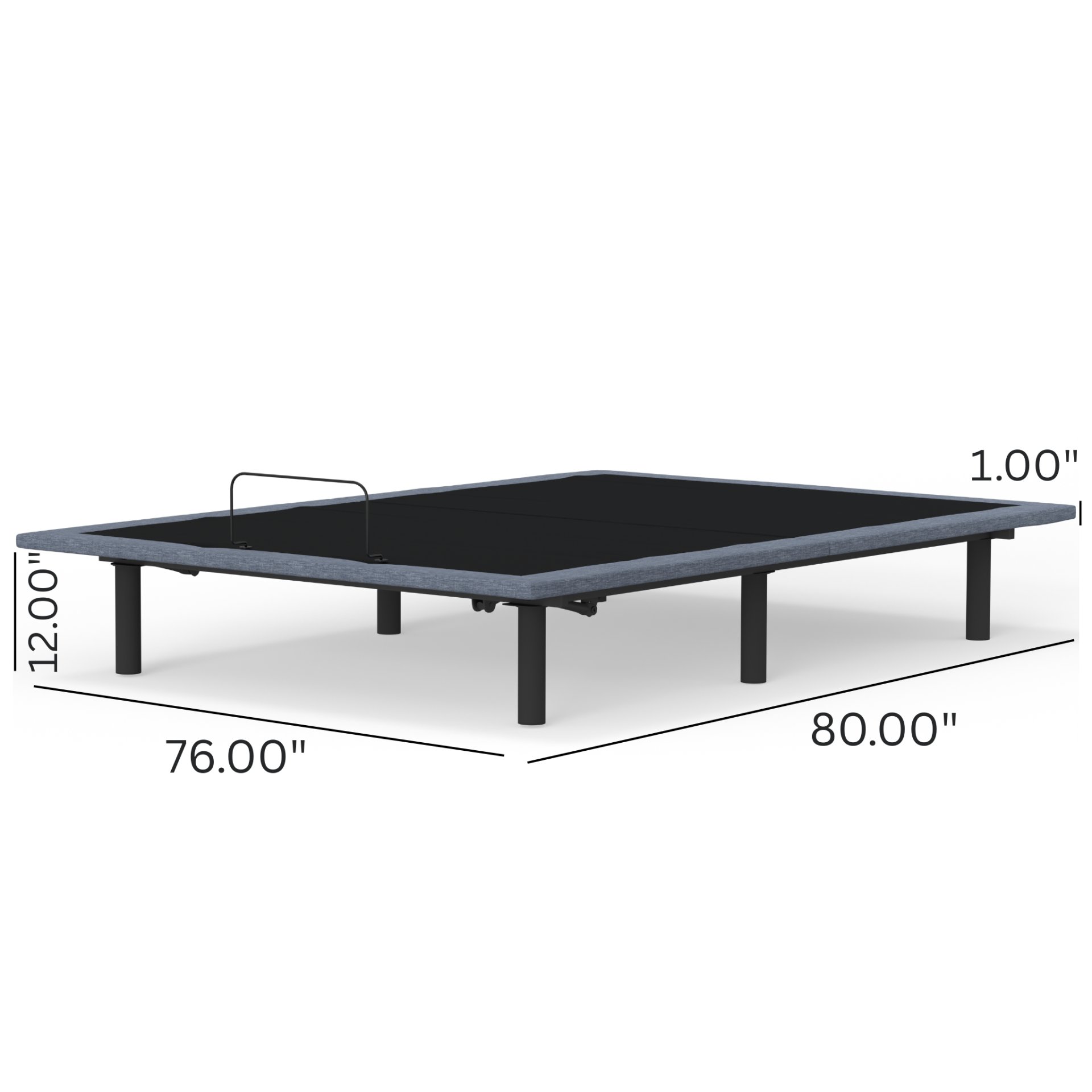 Btx5 - King Adjustable Bed Base With Head And Foot Position Adjustment - Black / Gray - Image 7