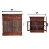 Large Glazed Sideboard - Cherry - Image 15