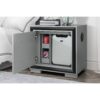 Adelaide - Nightstand With Cooler And Speaker - Grey / Black - Image 5