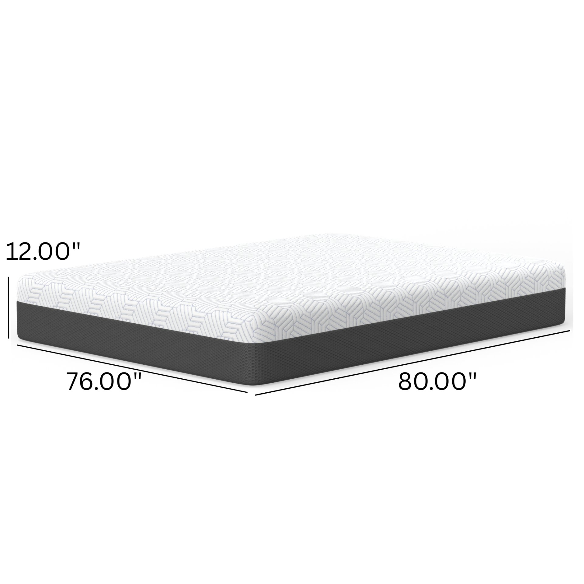 Pur Chill - 12" King Soft Mattress With Phase Change Cooling Fabric - White / Gray - Image 8