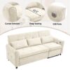 2 In 1, 3 Seater Sofa With Pull Out Bed And Reversible Recliner - Beige - Image 8
