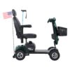 Max Plus - Wheels Outdoor Compact Mobility Scooter With 2 Pieces X 20Ah Lead Acid Battery, 16 Miles, Cup Holders & USB Charger Port - Emerald - Image 3