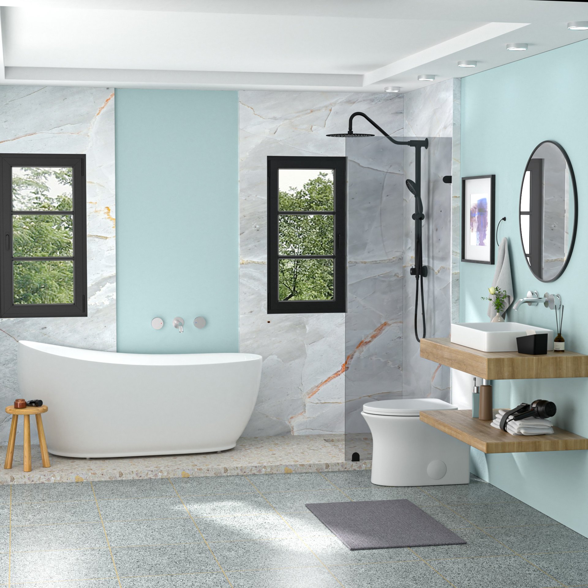 24 X 16" Ceramic Rectangular Vessel Bathroom Sink - White - Image 6