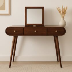 Round Dressing Table - Caramel
