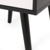 2 Toned Particle Board End Table - Black White - Image 11