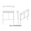 Augusta - Full Bed With Panel Headboard, Low Profile, 5 Piece Set Includes Bed, Dresser, Chest, Nightstand, Mirror - Beige / Brown - Image 13