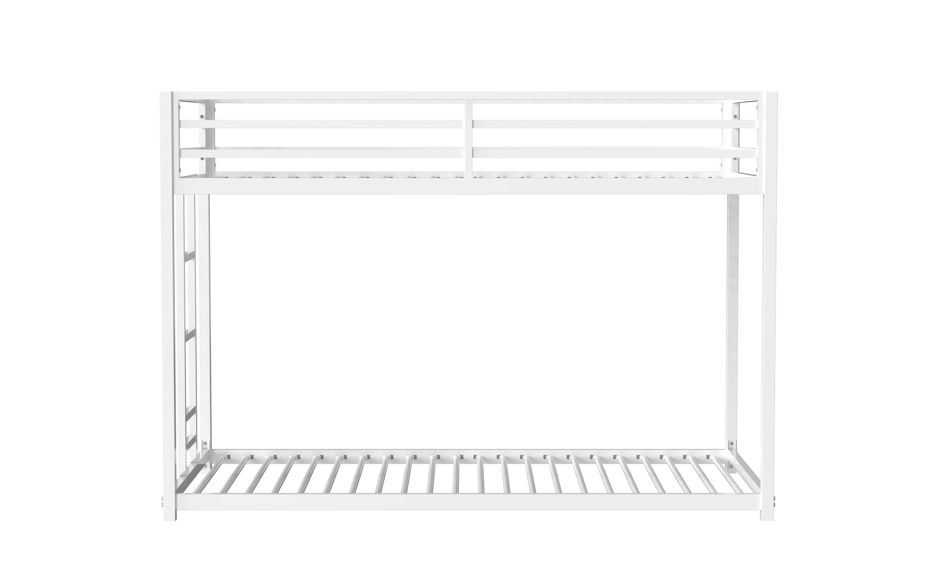 Adam - Twin Over Twin Metal Bunk Bed - White - Image 22