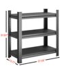 3 Tier Shelf, Adjustable Divider Unit, Suitable For Home - Black - Image 3