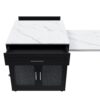 Expandable Kitchen Island With Dining Table - Black - Image 11