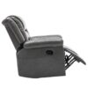 360° swivel And Rocking Home Theater Recliner Manual Recliner Chair With Wide Armrest For Living Room - Gray - Image 16