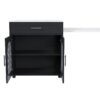 Expandable Kitchen Island With Dining Table - Black - Image 12
