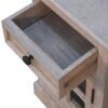 Glazed Bedside Table - Stone White - Image 10