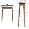 2 Drawer Nordic Writing Desk - Oak - Image 3
