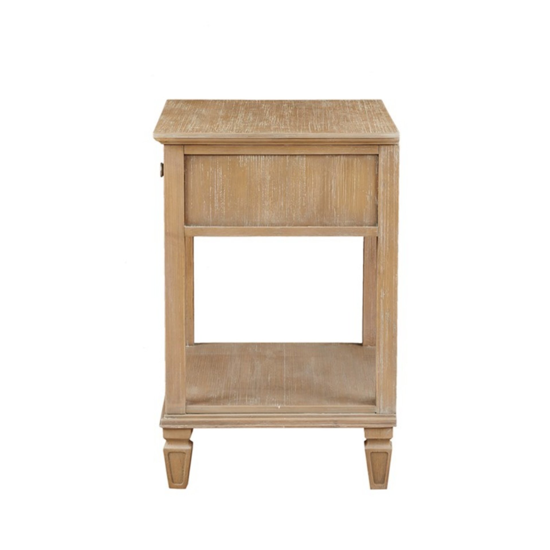 Victoria - Bedside Table With Drawer And Shelf - Light Natural - Image 7