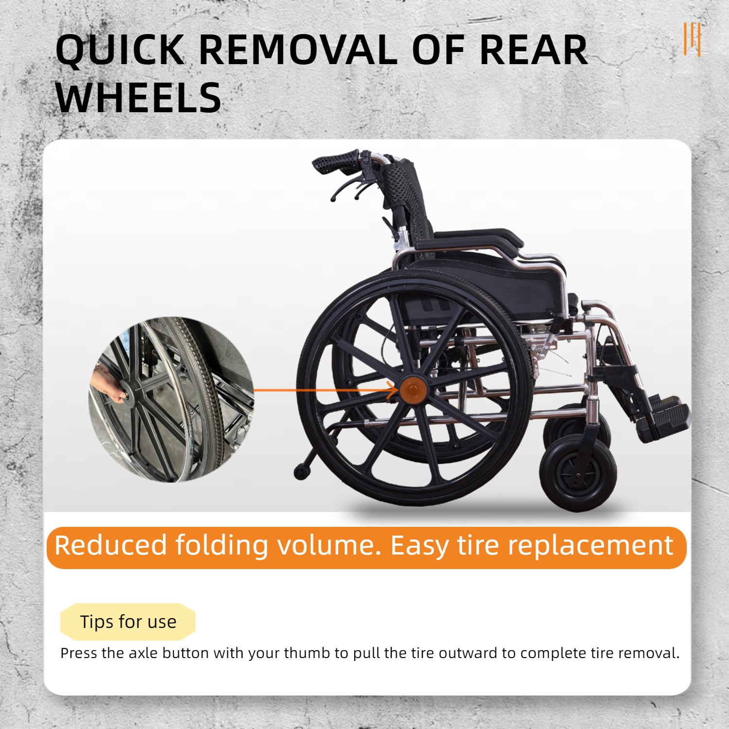Lightweight Foldable Transport Wheelchair With Double X Force Support And Anti Backflip Device 18" Seat 300Lbs Capacity - Black / Silver - Image 6