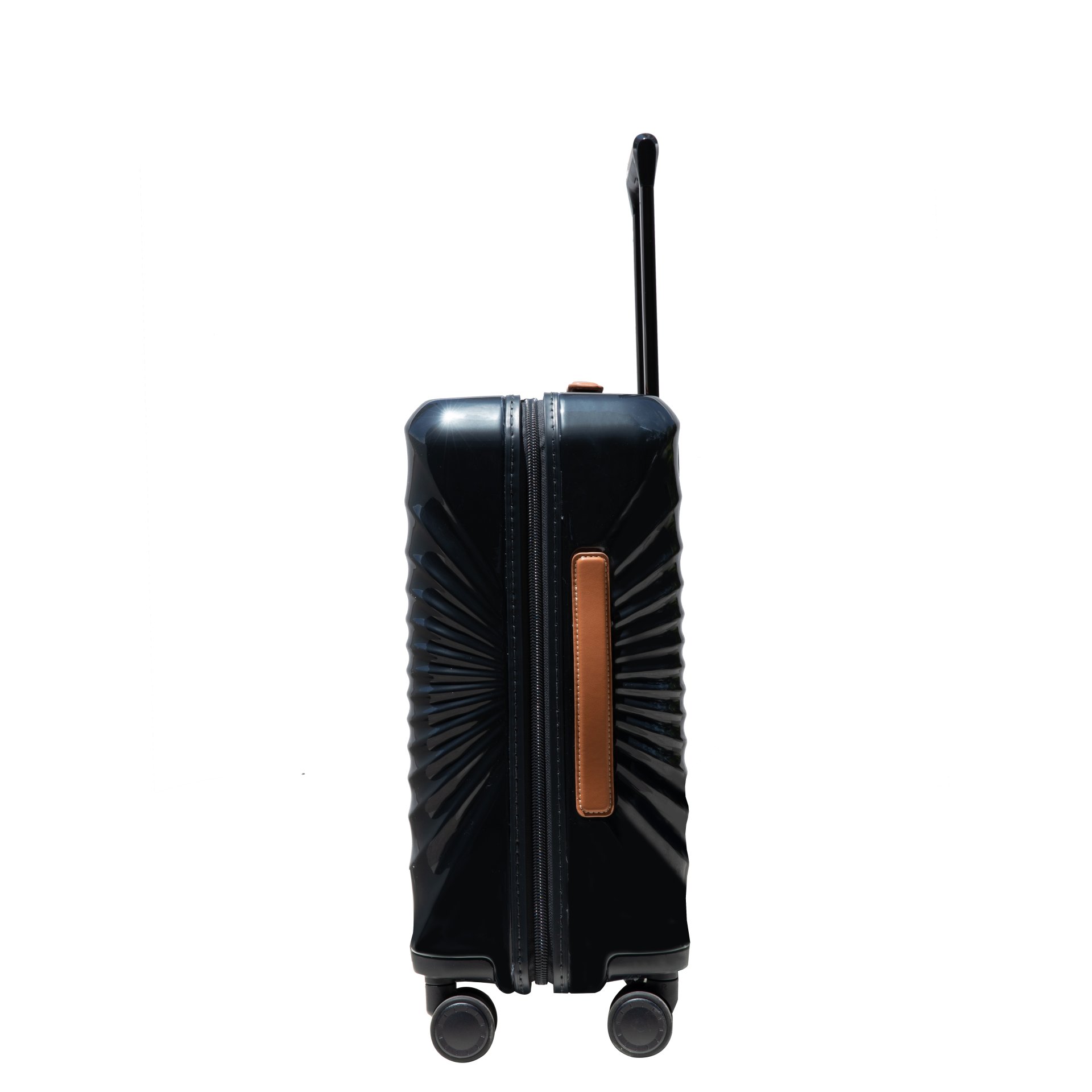 24" Luggage Lightweight Suitcase Tsa Lock USB Port Luggage Wheel Lock Artificial Leather Top Handle Spinner Wheels - Black - Image 5