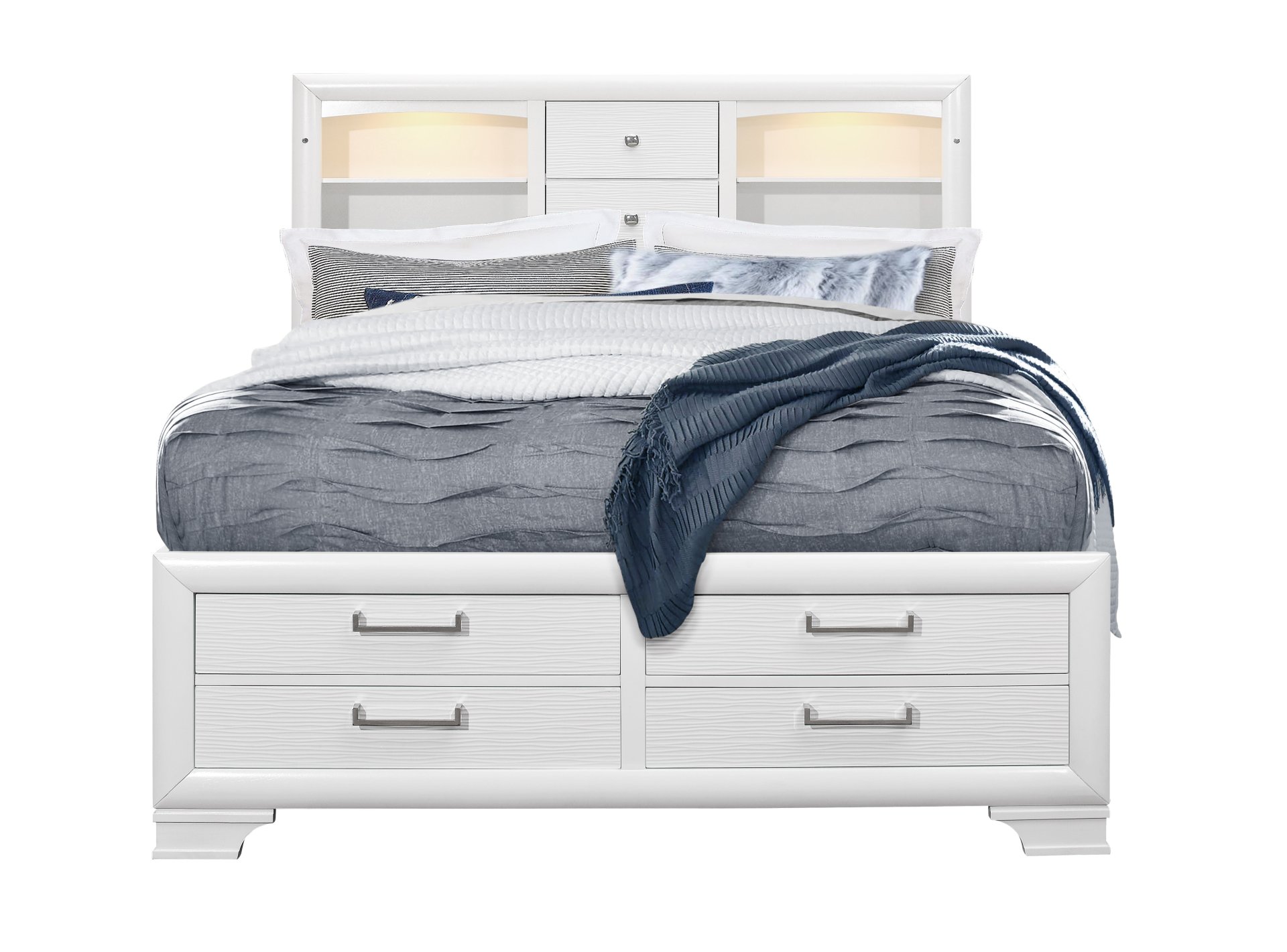 Civic - King Bed - White - Image 8