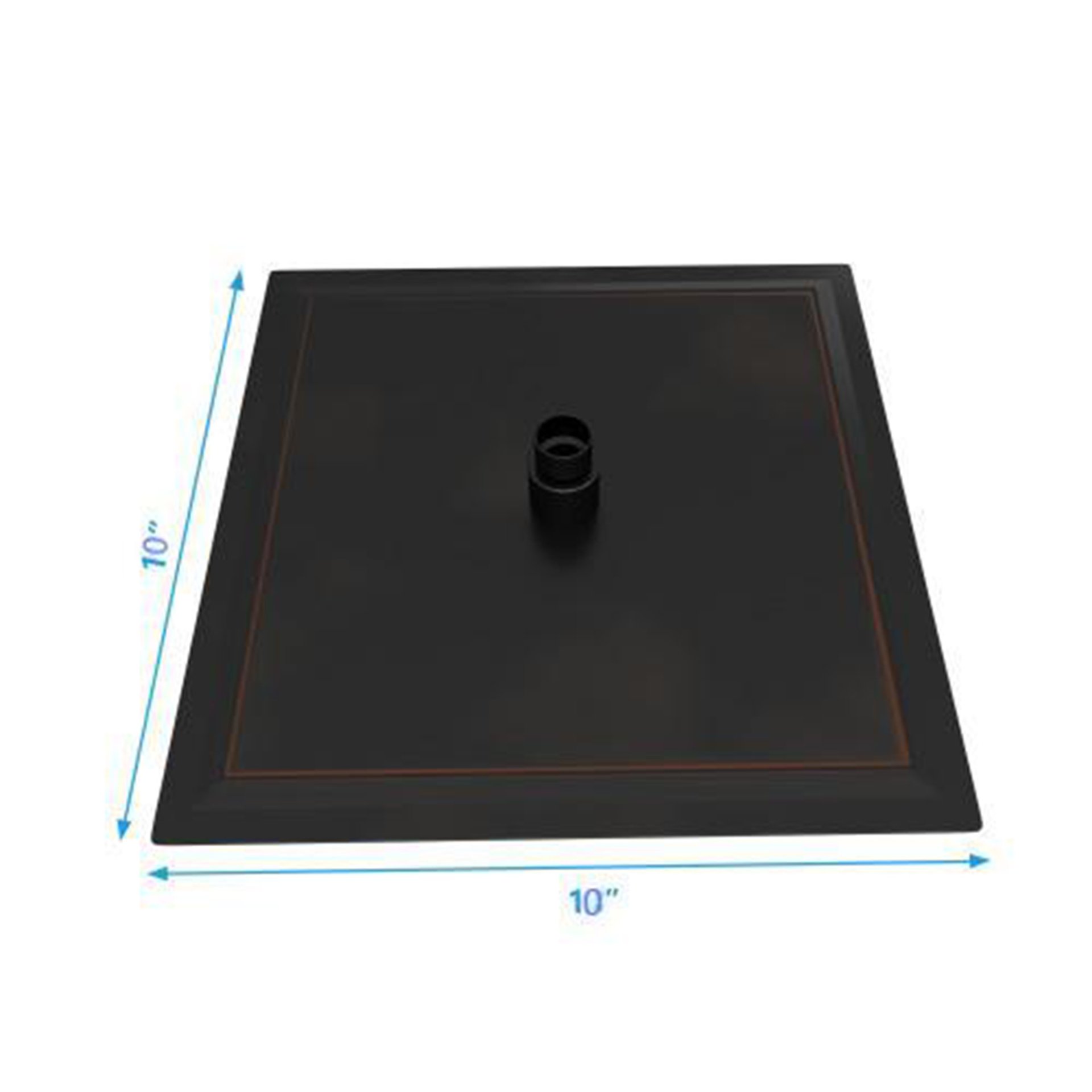 10" Square Rainfall Shower Head With Silicone Nozzle - Oil-Rubbed Bronze - Image 3