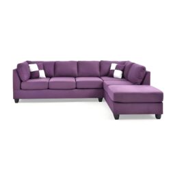 Malone - Sectional - Purple