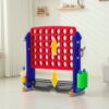 4 To Score Giant Game Set With Mesh Bag & Jumbo Connect 4 - Blue / Red - Image 11