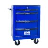 Rolling Metal Tool Chest With 4 Drawers, 20" Steel Storage Cabinet With Ball Bearing Slides - Black / Blue - Image 11