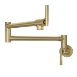 Modern Design Pot Filler Faucet Wall Mount Kitchen Sink, Folding Stretchable - Gold