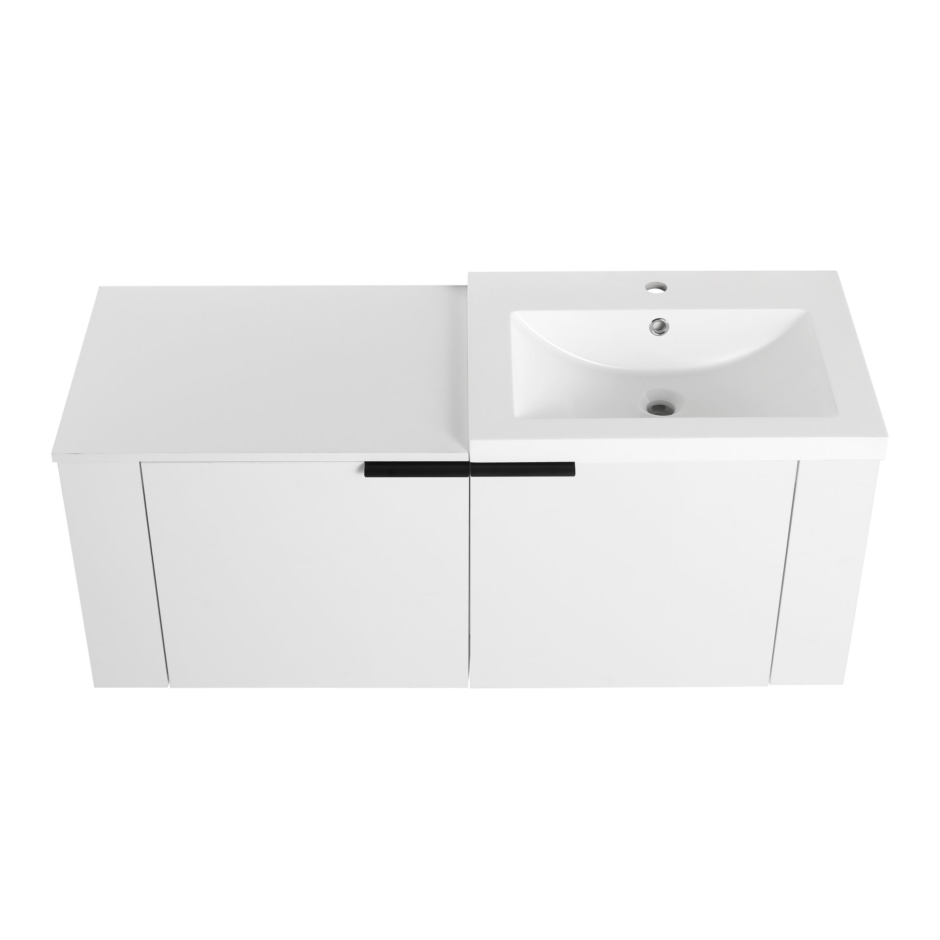 Modern 48" Bathroom Vanity Sink Combo With Spacious Storage - White - Image 11