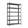 Garage Storage Rack, 6 Story Shelves, Adjustable Partition Storage Unit, Supermarket, Home, Basement Storage Rack - Black - Image 4