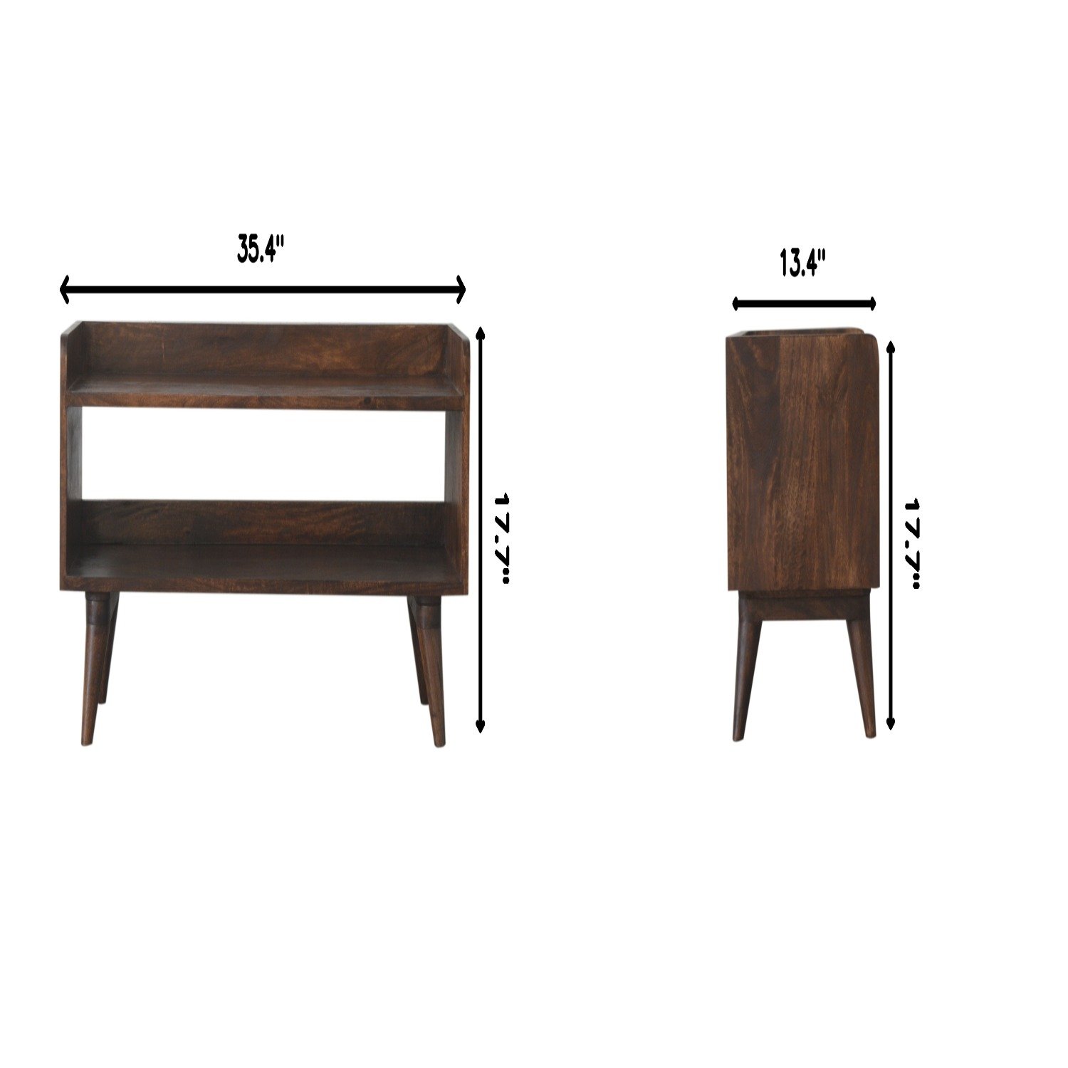 Nordic Storage Bench - Walnut - Image 3