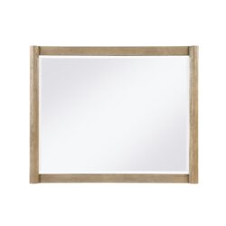 Sarai - Mirror With Sleek Frame And Rounded Sides - Brown