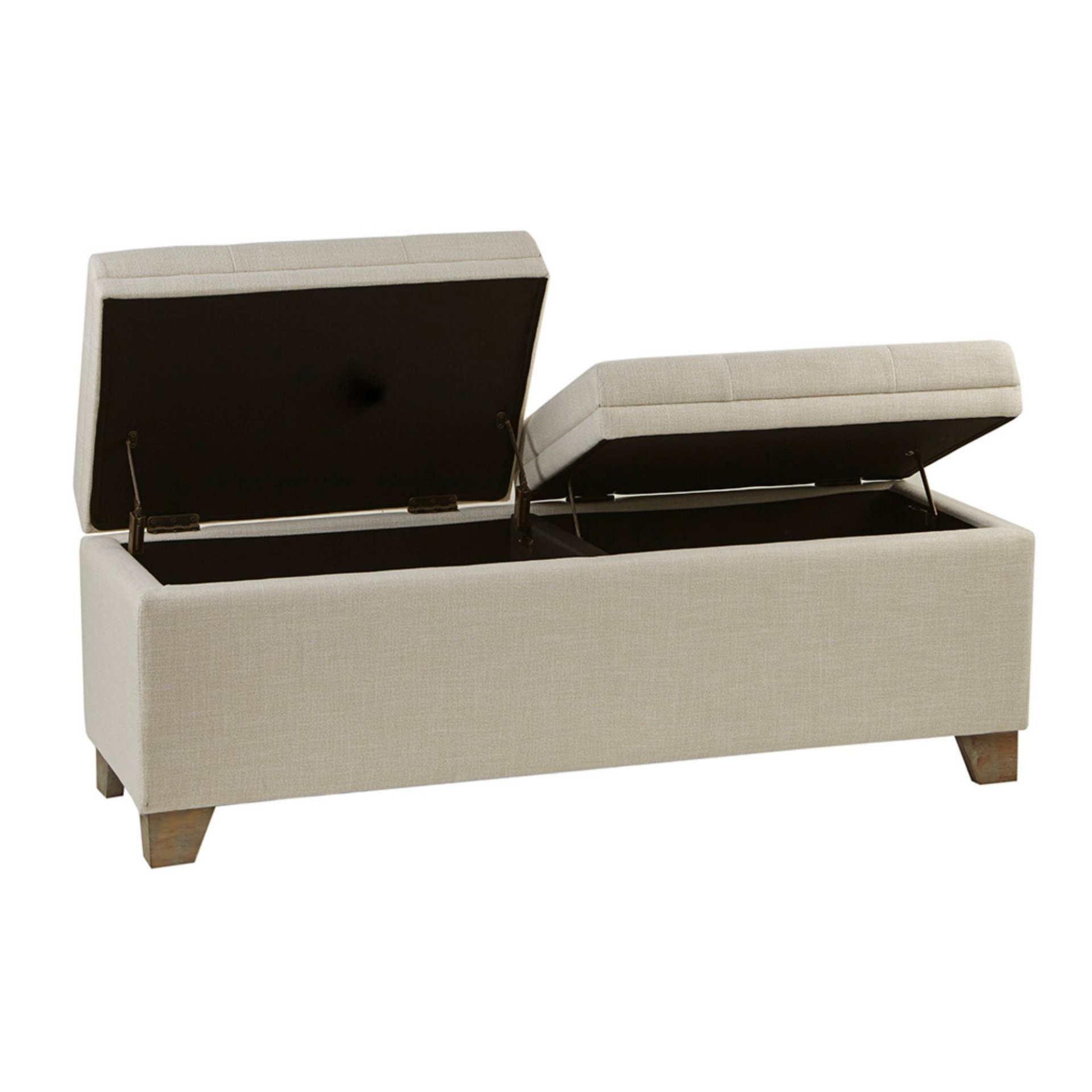 Soft Close Storage Bench Upholstered - Natural - Image 8