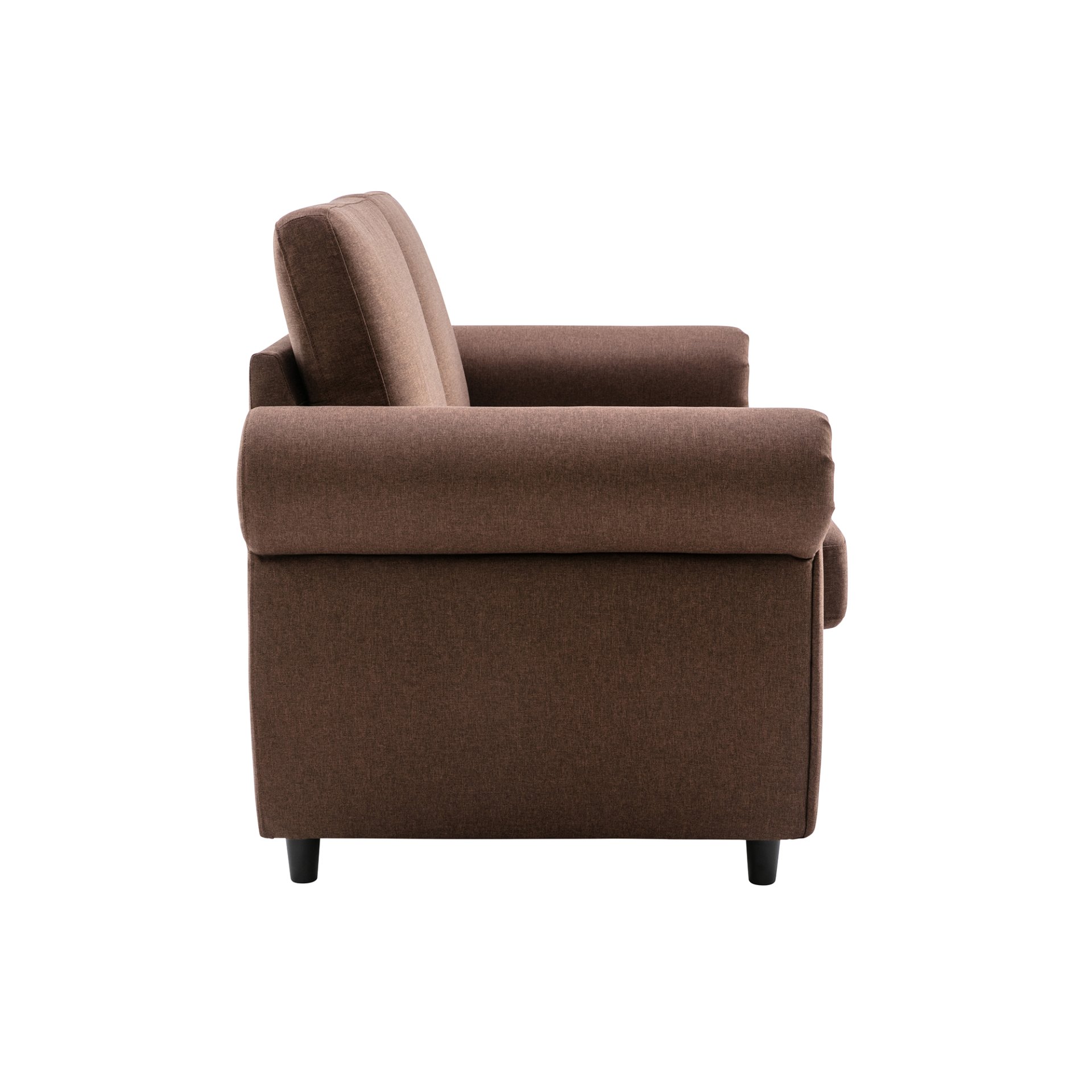 Pull Out Sofa Bed Loveseat Sleeper With Twin Size Memory Mattress With Two USB Ports For Living Room Spaces - Brown - Image 10