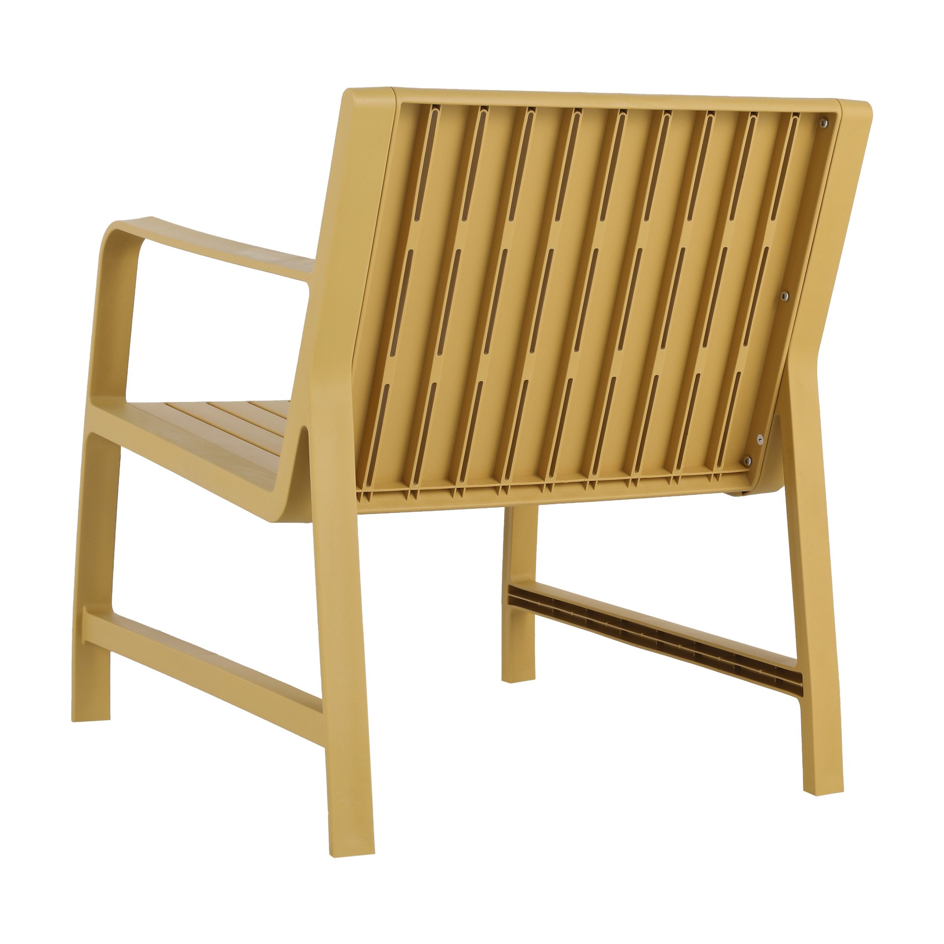 2 Piece Indoor / Outdoor Furniture Set (One Chair And 1 Coffee Table), UV Resistant, Waterproof And Durable - Brick Yellow - Image 13