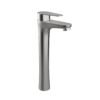 Single Handle Vessel Sink Faucet With Tall Spout For Bathroom Vanity - Brushed Nickel - Image 9