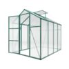 Newly Marketed Gain Height Windproof Aluminum Greenhouse 6 X 8 Ft Polycarbonate Greenhouse Raised Base And Anchor Aluminum Heavy Duty Walk - In Greenhouses For Outdoor Backyard In All Season - Green - Image 18