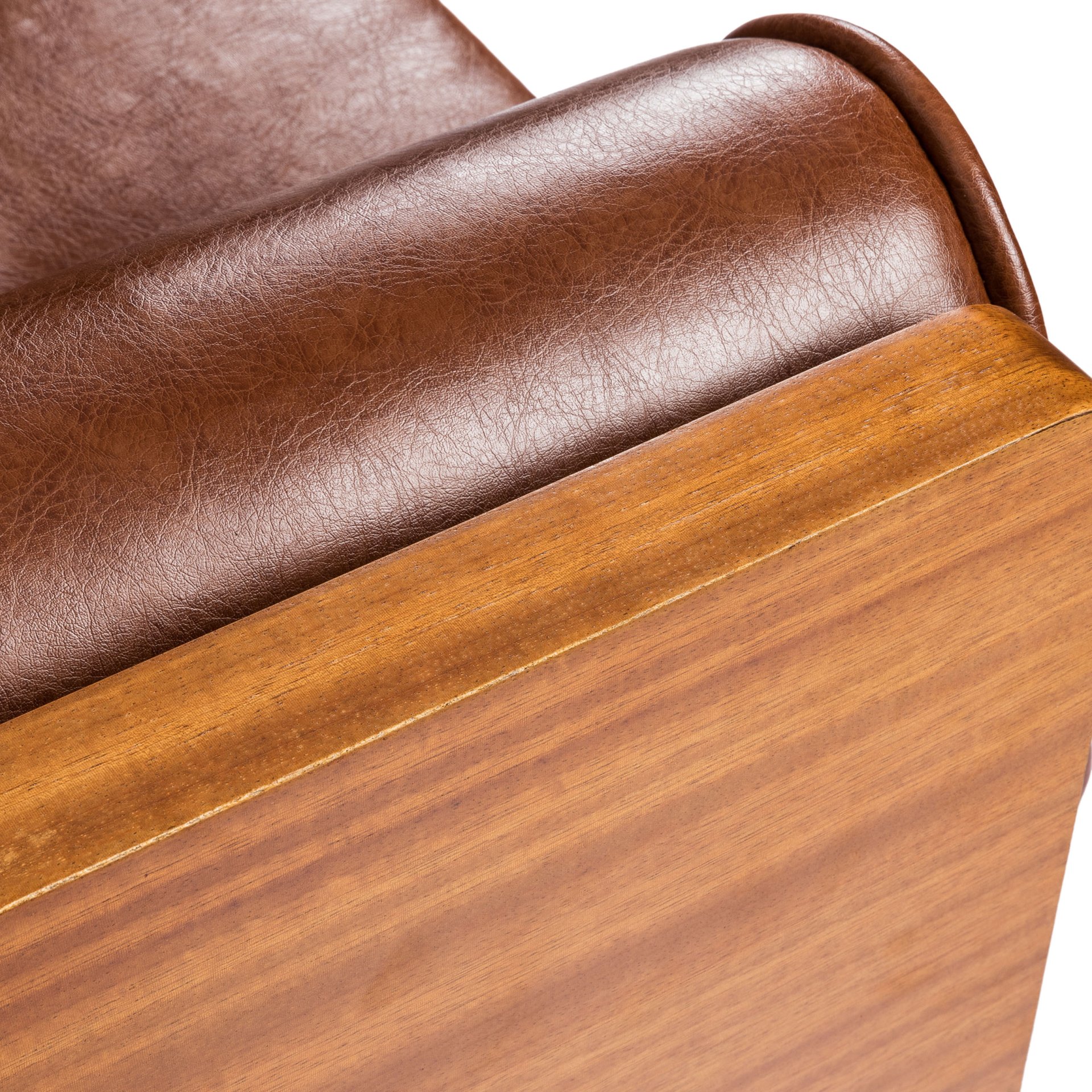 Adelaide - Mid Century Modern Tufted Sofa With Rolled Accent Pillows - Light Brown - Image 10