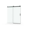 Frameless Soft Closing Shower Door, 1 / 4" (6Mm) Tempered Glass Single Sliding With Explosion Proof Coating - Matte Black - Image 8