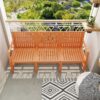 1 Piece Indoor / Outdoor 3 Seater Sofa, UV Resistant, Waterproof And Durable - Apricot Brown - Image 2