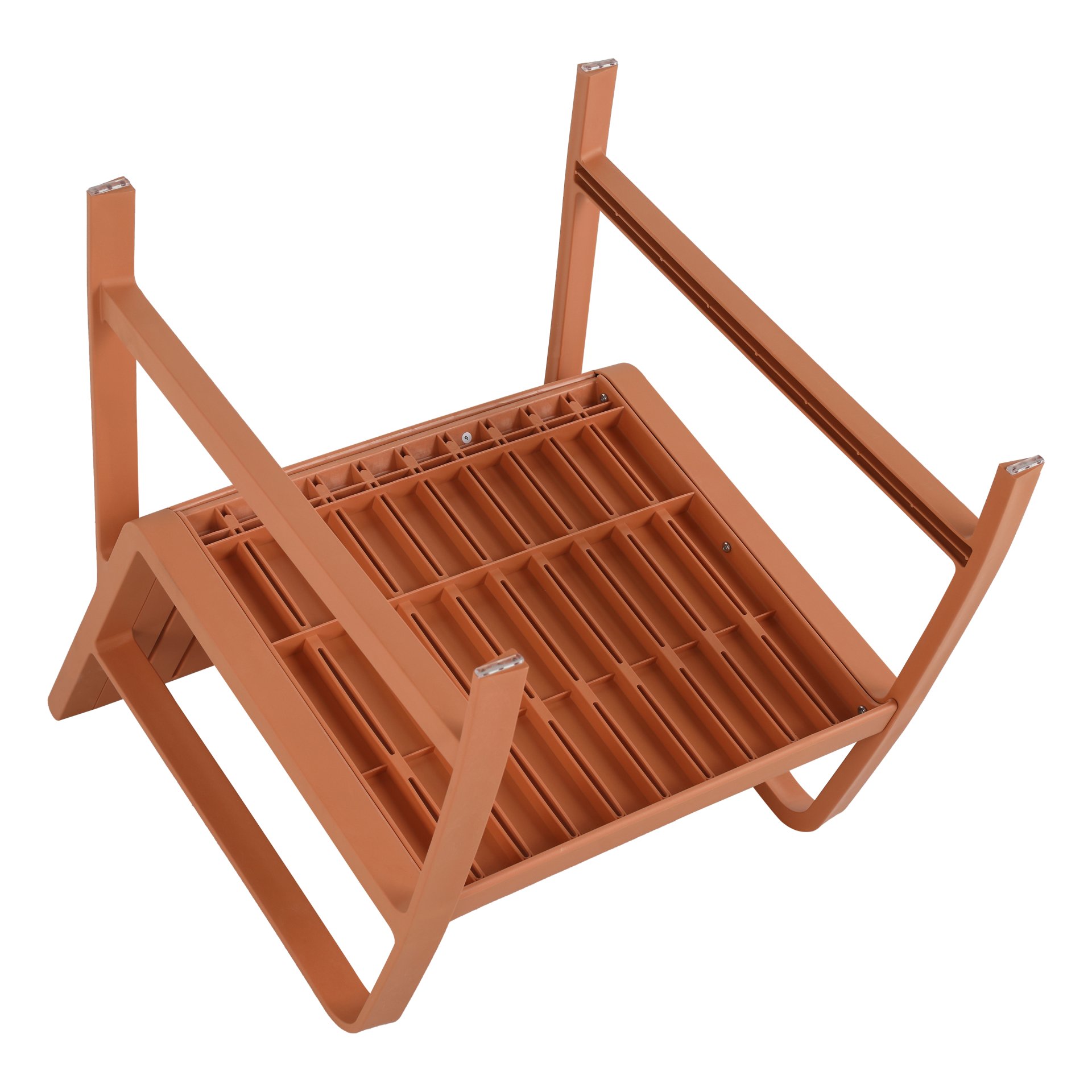 2 Piece Indoor / Outdoor Furniture Set (1 Chair And 1 Coffee Table), UV Resistant, Waterproof And Durable - Apricot Brown - Image 11