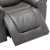 3 Seater Home Theater Recliner Manual Recliner Chair With Two Built-In Cup Holders For Living Room - Gray - Image 19