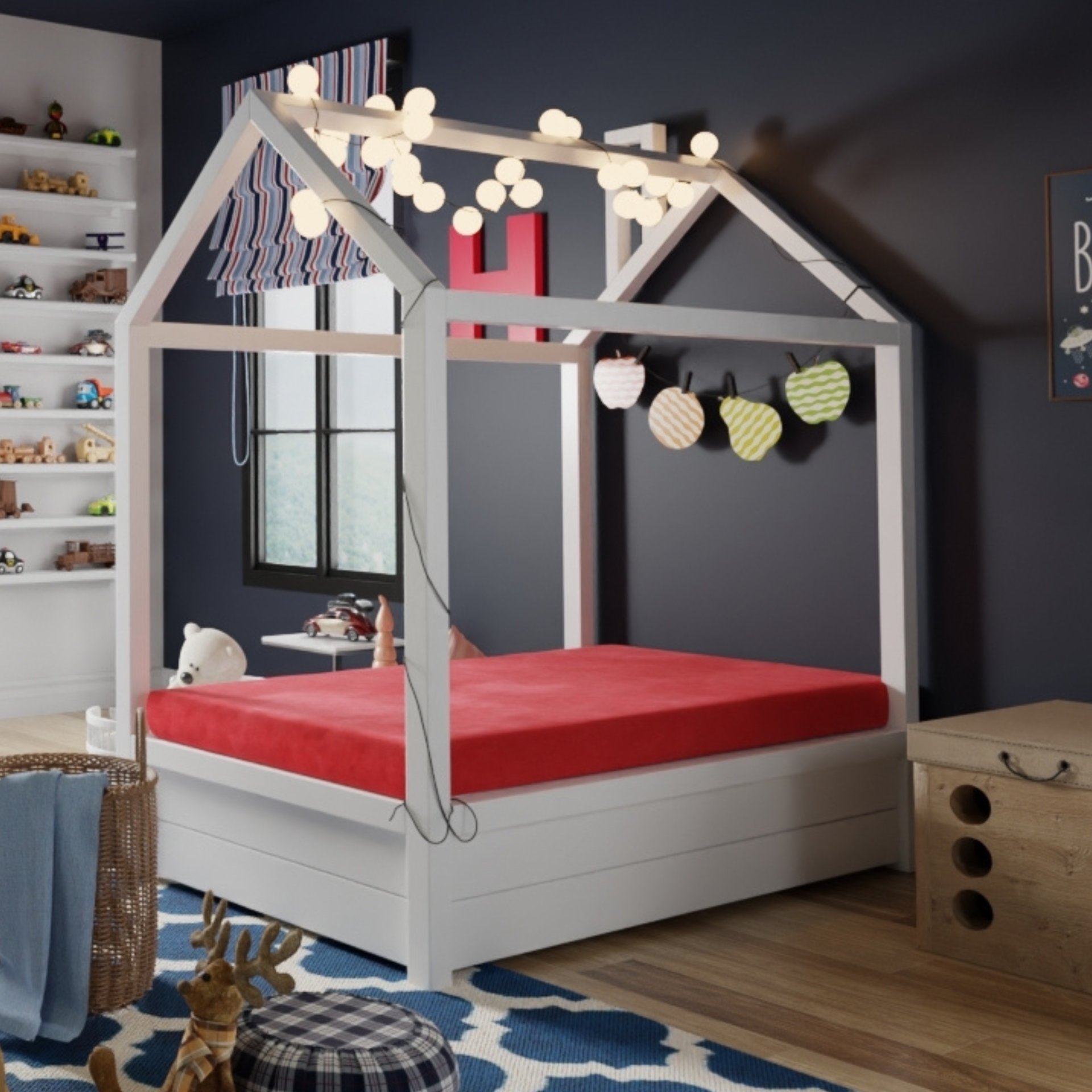 Kids Pedic - 5" Full Classic Comfort Mattress - Red - Image 10