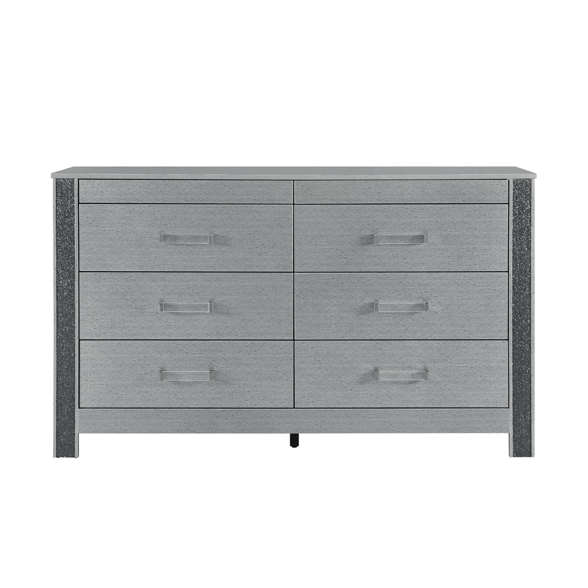 Lorenzo - Dresser With Hidden Jewelry Compartment And Bar Handles In - Silver - Image 4
