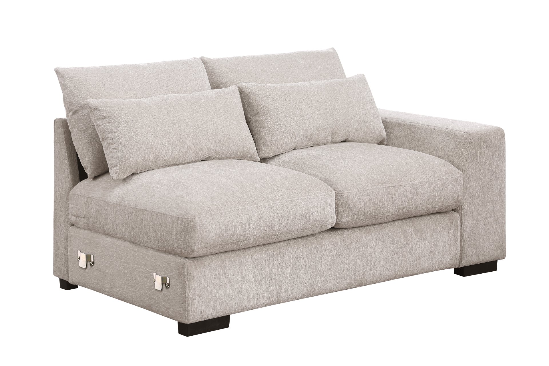 Nyeisha - Upholstered Sofa & Chaise - Beige - Image 2