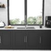 16 Gauge Undermount Double Bowl Kitchen Sink With 9" Deep Bowls - Brushed Nickel - Image 6