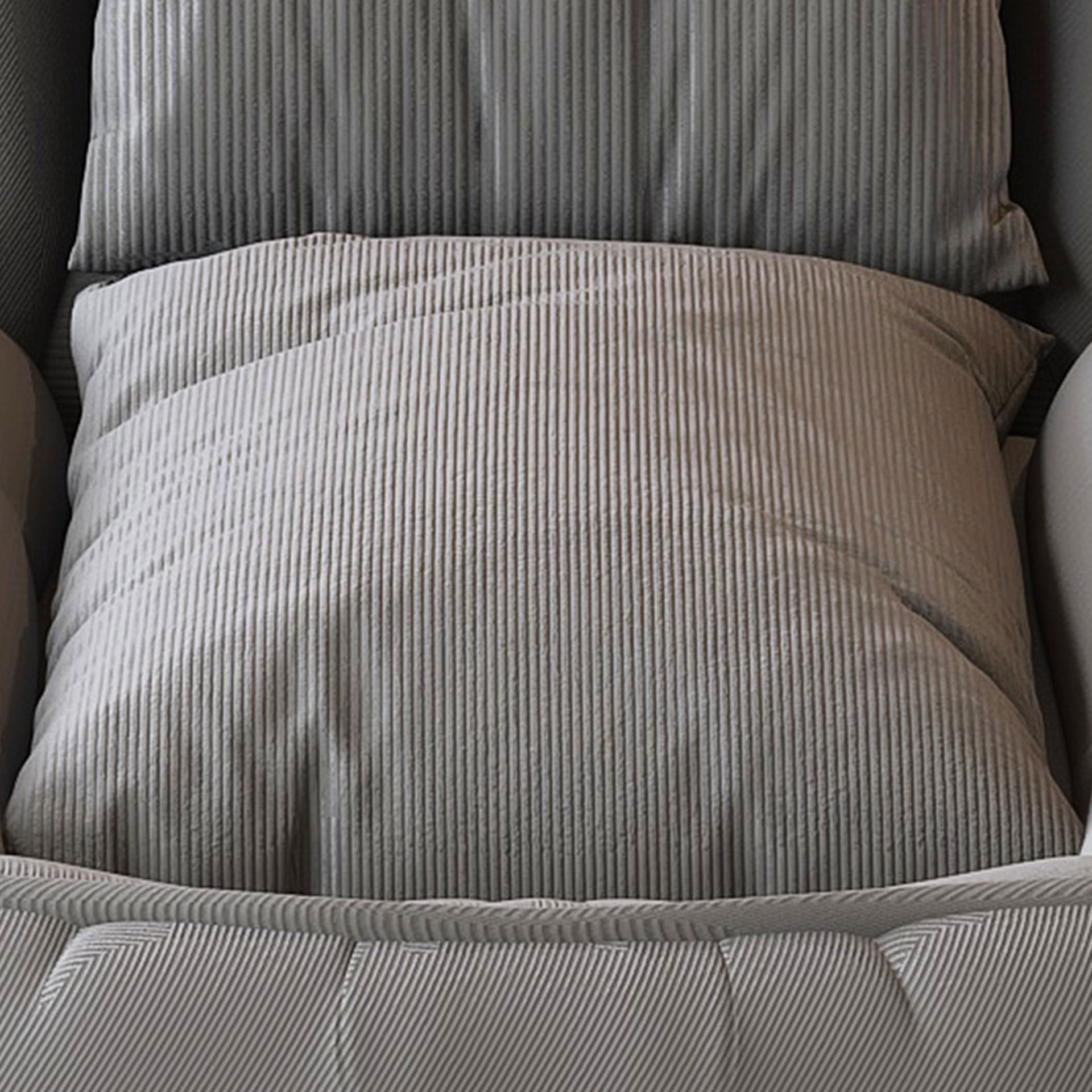 Human Dog Bed, Foldable Lazy Sofa Bed With 5 Adjustable Positions - Gray - Image 12