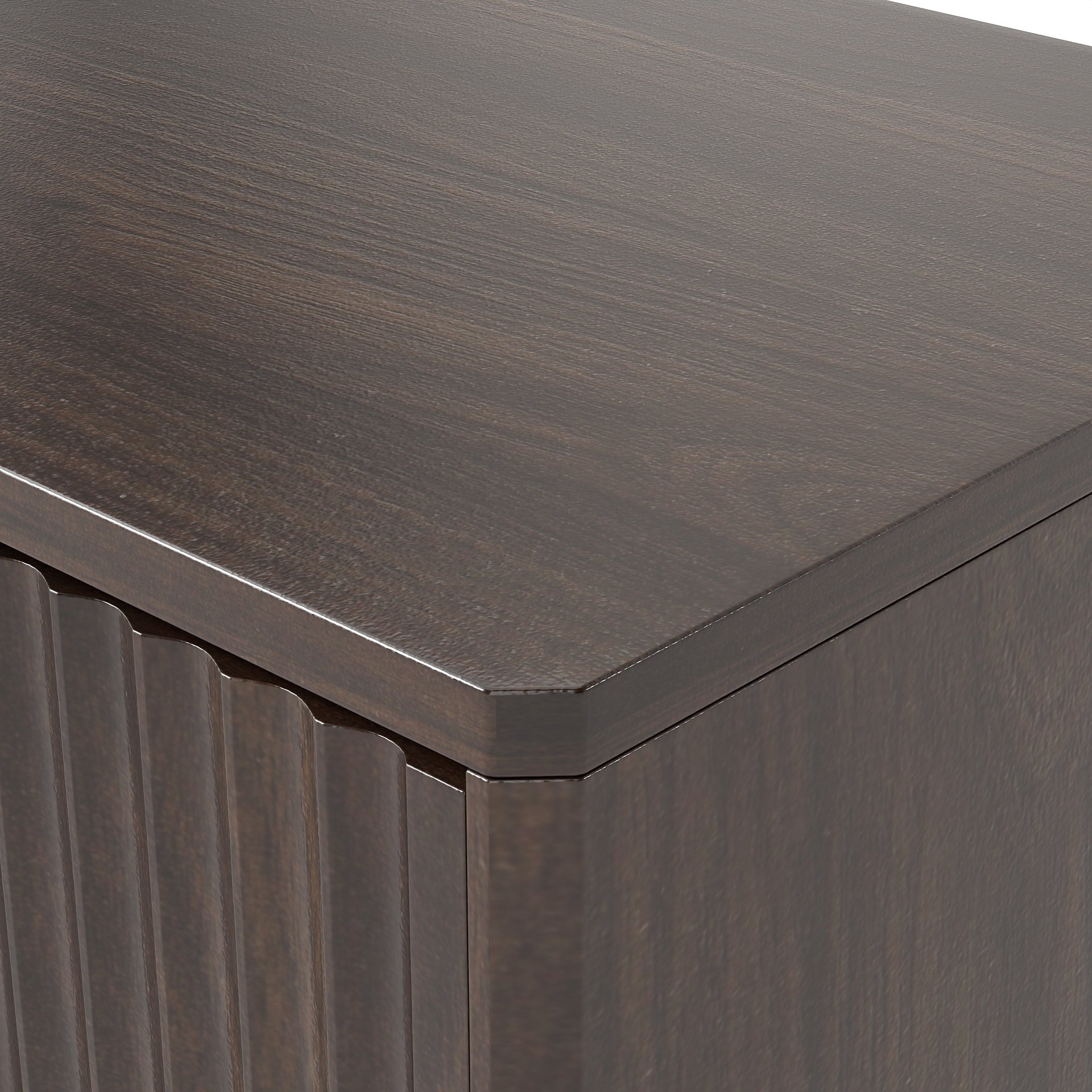 Tilt Out Trash Can Cabinet With Wave Textured Drawer & Pull Out Bin - Walnut - Image 18