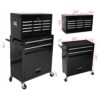High Capacity Rolling Tool Chest With Wheels And Drawers, 8 Drawer Tool Storage Cabinet - Black - Image 10