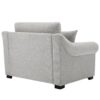 Modern Chenille Oversized Armchair, Chair And A Half, Single Sofa For Bedroom, Living Room, Wide - Light Gray - Image 9