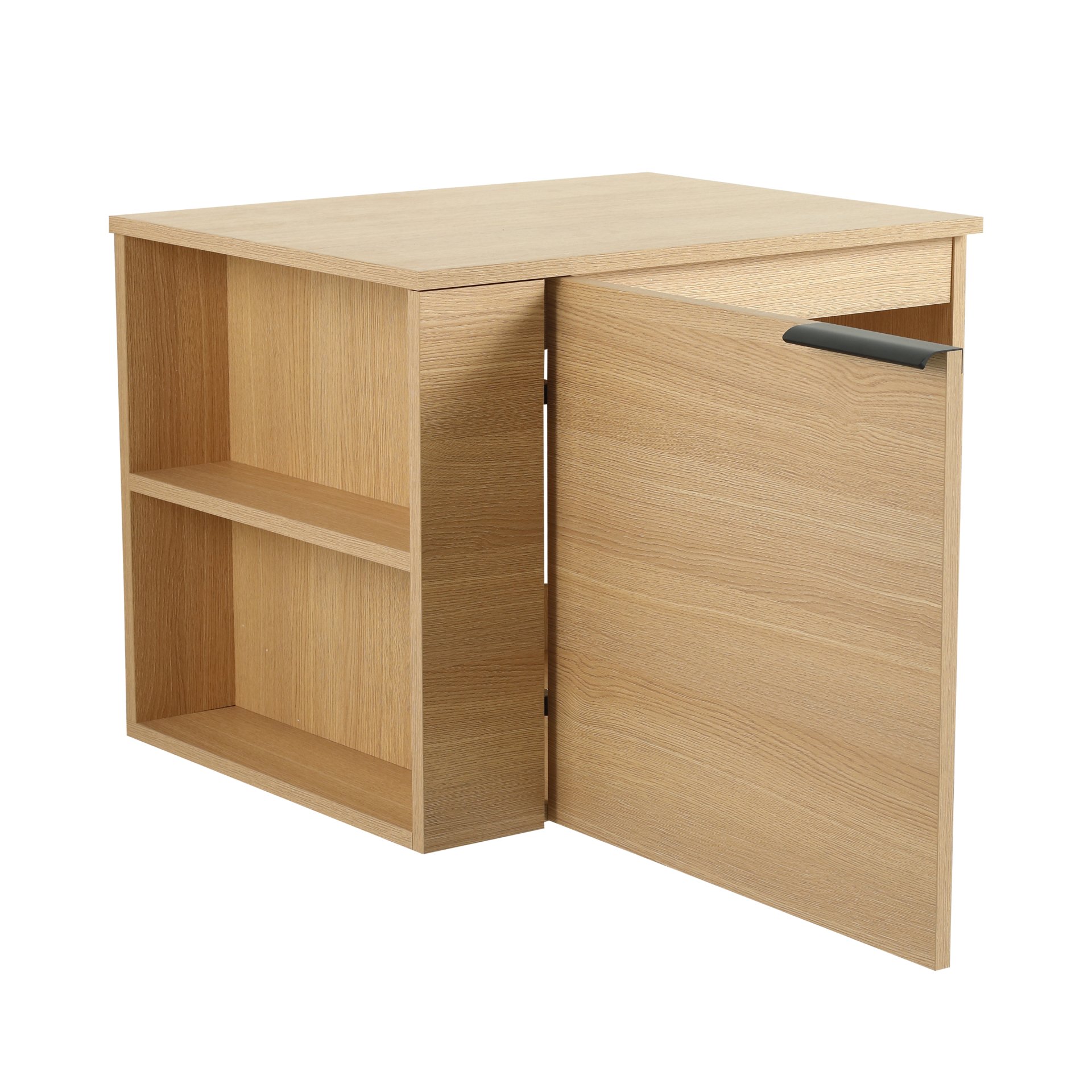 Modern Bathroom Vanity, Cabinet Set Without Sink - Oak - Image 10